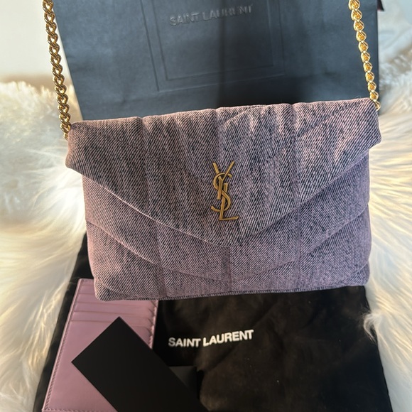 Brandnew YSL pouch puffy denim - Picture 9 of 12